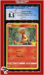 McDonald's Collection 2021 Charmander 9/25 CGC 8.5