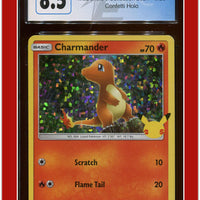 McDonald's Collection 2021 Charmander Confetti Holo 9/25 CGC 8.5