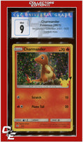 McDonald's Collection 2021 Charmander Confetti Holo 9/25 CGC 9
