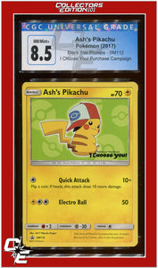 Black Star Promo Ash's Pikachu I Choose You! SM112 CGC 8.5