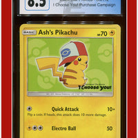 Black Star Promo Ash's Pikachu I Choose You! SM112 CGC 8.5