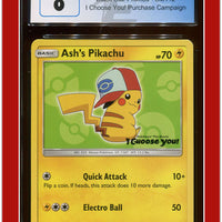 Black Star Promo Ash's Pikachu I Choose You! SM112 CGC 8