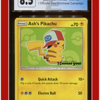 Black Star Promo Ash's Pikachu I Choose You! SM112 CGC 8.5