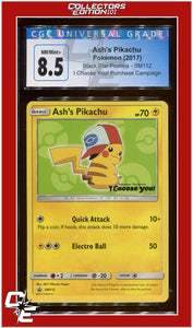 Black Star Promo Ash's Pikachu I Choose You! SM112 CGC 8.5