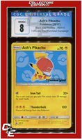 SM Black Star Promo SM114 Ash's Pikachu I Choose You! CGC 8
