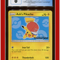 Black Star Promo Ash's Pikachu I Choose You! SM114 CGC 8