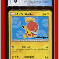 Black Star Promo Ash's Pikachu I Choose You! SM114 CGC 8