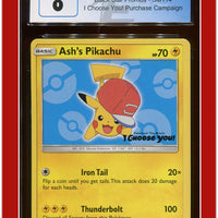 Black Star Promo Ash's Pikachu I Choose You! SM114 CGC 8