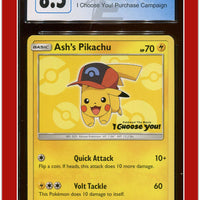 Black Star Promo Ash's Pikachu I Choose You! SM111 CGC 8.5