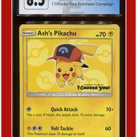 Black Star Promo Ash's Pikachu I Choose You! SM111 CGC 8.5