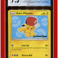 Black Star Promo Ash's Pikachu I Choose You! SM113 CGC 7.5