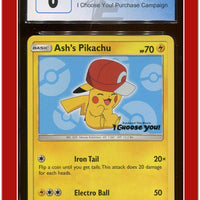 Black Star Promo Ash's Pikachu I Choose You! SM113 CGC 6