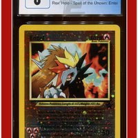 Black Star Promo Spell of the Unown: Entei 34 CGC 8