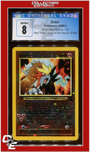 Black Star Promo Spell of the Unown: Entei 34 CGC 8