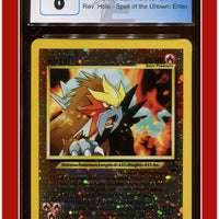 Black Star Promo Spell of the Unown: Entei 34 CGC 8