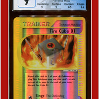 Aquapolis Fire Cube 01 Reverse Holo 122/147 CGC 9 - Subgrades