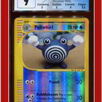 Expedition Poliwhirl Reverse Holo 89/165 CGC 9 - Subgrades