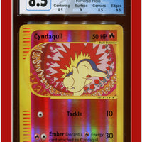 Expedition 105 Cyndaquil Reverse Holo CGC 8.5 - Subgrades