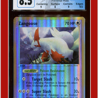 EX Sandstorm Zangoose Reverse Holo 14/100 CGC 8.5 - Subgrades