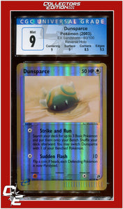 EX Sandstorm Dunsparce Reverse Holo 60/100 CGC 9 - Subgrades