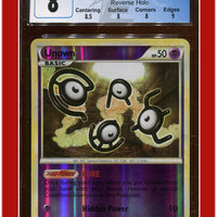 Triumphant Unown Reverse Holo 51/102 CGC 8 - Subgrades