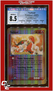 EX Dragon Torkoal Reverse Holo 12/97 CGC 8.5 - Subgrades