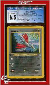 Neo Revelation 1st Edition Skarmory 23/64 CGC 6.5 - Subgrades