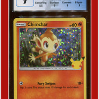 McDonald's Collection 2021 Chimchar Confetti Holo 12/25 CGC 9 - Subgrades