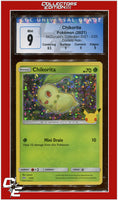 McDonald's Collection 2021 Chikorita Confetti Holo 2 CGC 9 - Subgrades
