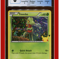 McDonald's Collection 2021 Treecko Confetti Holo 3/25 CGC 8 - Subgrades