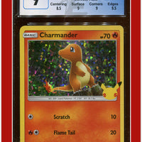 McDonald's Collection 2021 Charmander Confetti Holo 9/25 CGC 9 - Subgrades