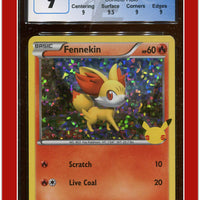 McDonald's Collection 2021 Fennekin Confetti Holo 14/25 CGC 9 - Subgrades