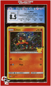 McDonald's Collection 2021 Litten Confetti Holo 15 CGC 8.5 - Subgrades