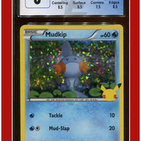 McDonald's Collection 2021 Mudkip Confetti Holo 19/25 CGC 8 - Subgrades