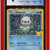 McDonald's Collection 2021 Oshawott Confetti Holo 21/25 CGC 8 - Subgrades