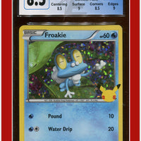 McDonald's Collection 2021 Froakie Confetti Holo 22 CGC 8.5 - Subgrades