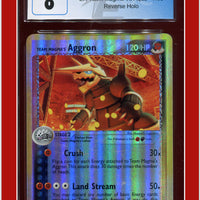 EX Team Magma vs Team Aqua Team Magma's Aggron Reverse Holo 7/95 CGC 8