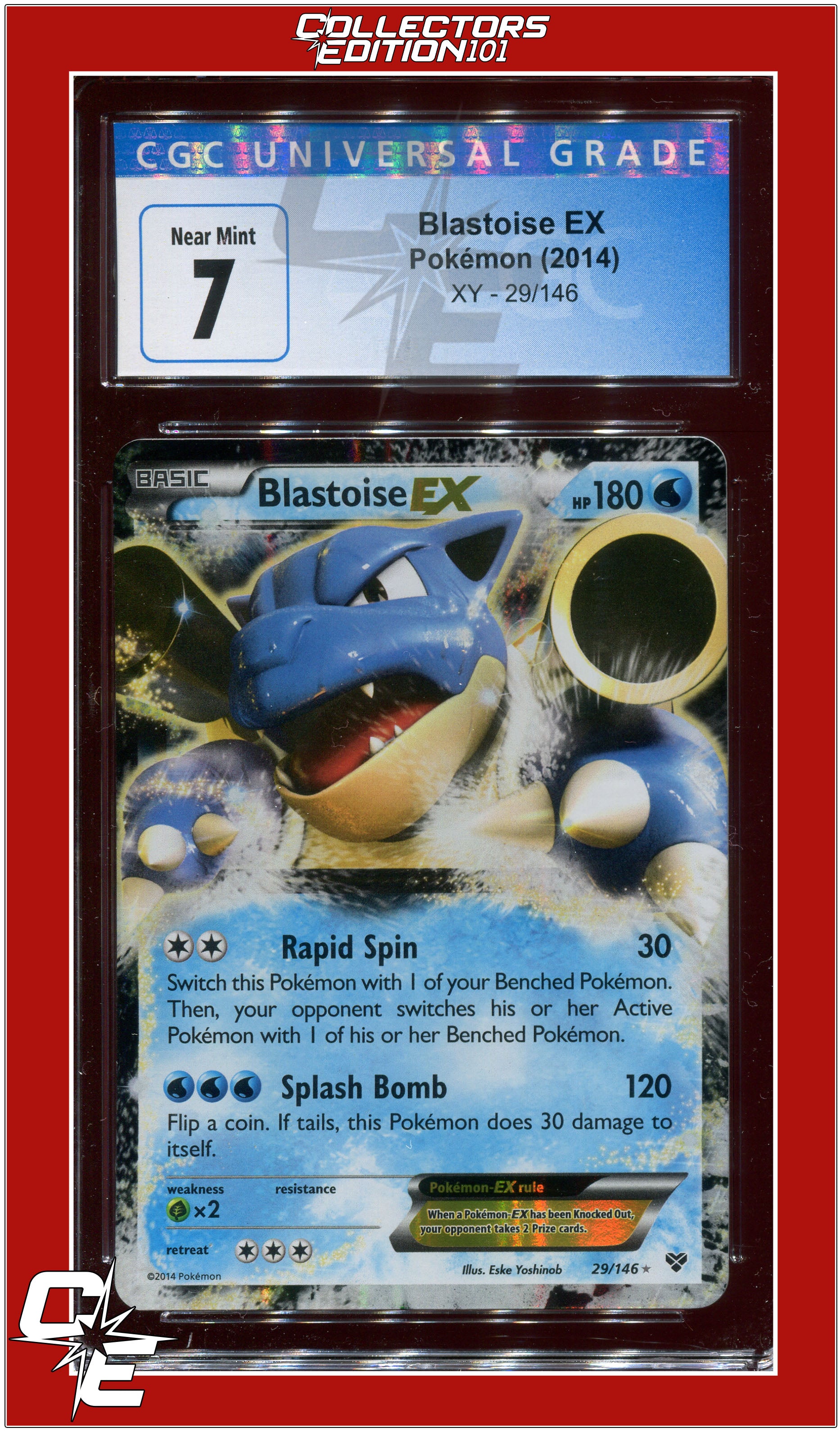 Blastoise EX Black cheapest Star Promo CGC 8.5