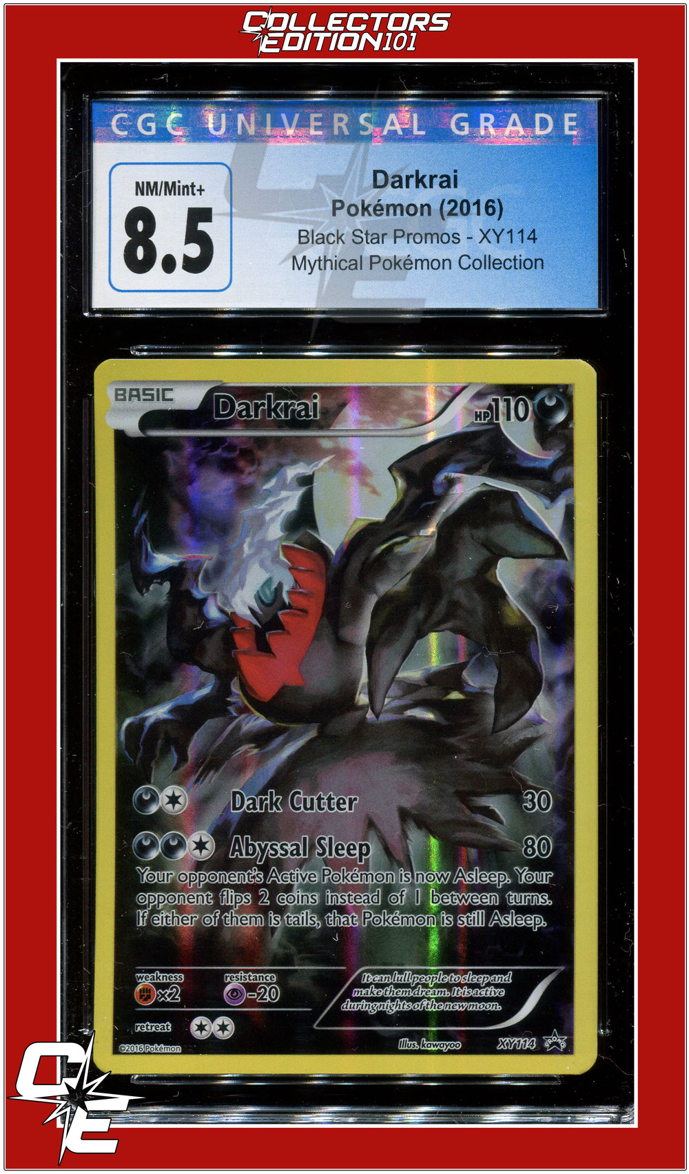 Black Star Promo Darkrai XY114 CGC 8.5