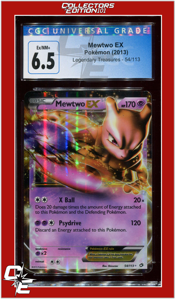 Legendary Treasures 54 Mewtwo EX CGC 6.5 | Collectors Edition 101 Legendary Treasures 54 Mewtwo EX CGC 6.5 | Collectors Edition 101