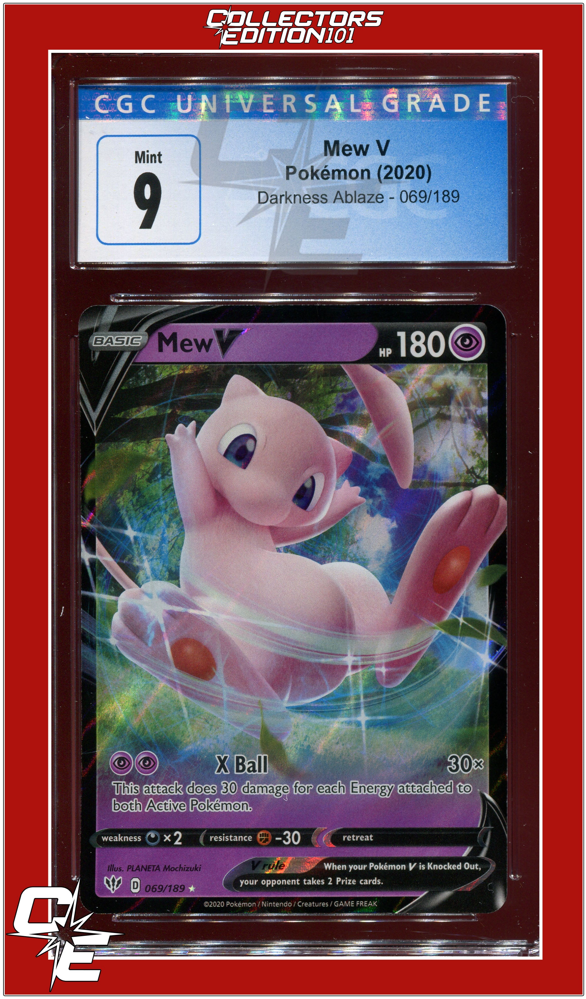 Darkness Ablaze 69 Mew V CGC 9