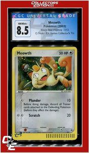 Black Star Promo Meowth Cosmos Holo 013 CGC 8.5