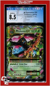 Evolutions M Venusaur EX 2/108 CGC 8.5