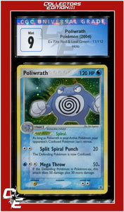 EX FireRed LeafGreen Poliwrath Holo 11/112 CGC 9