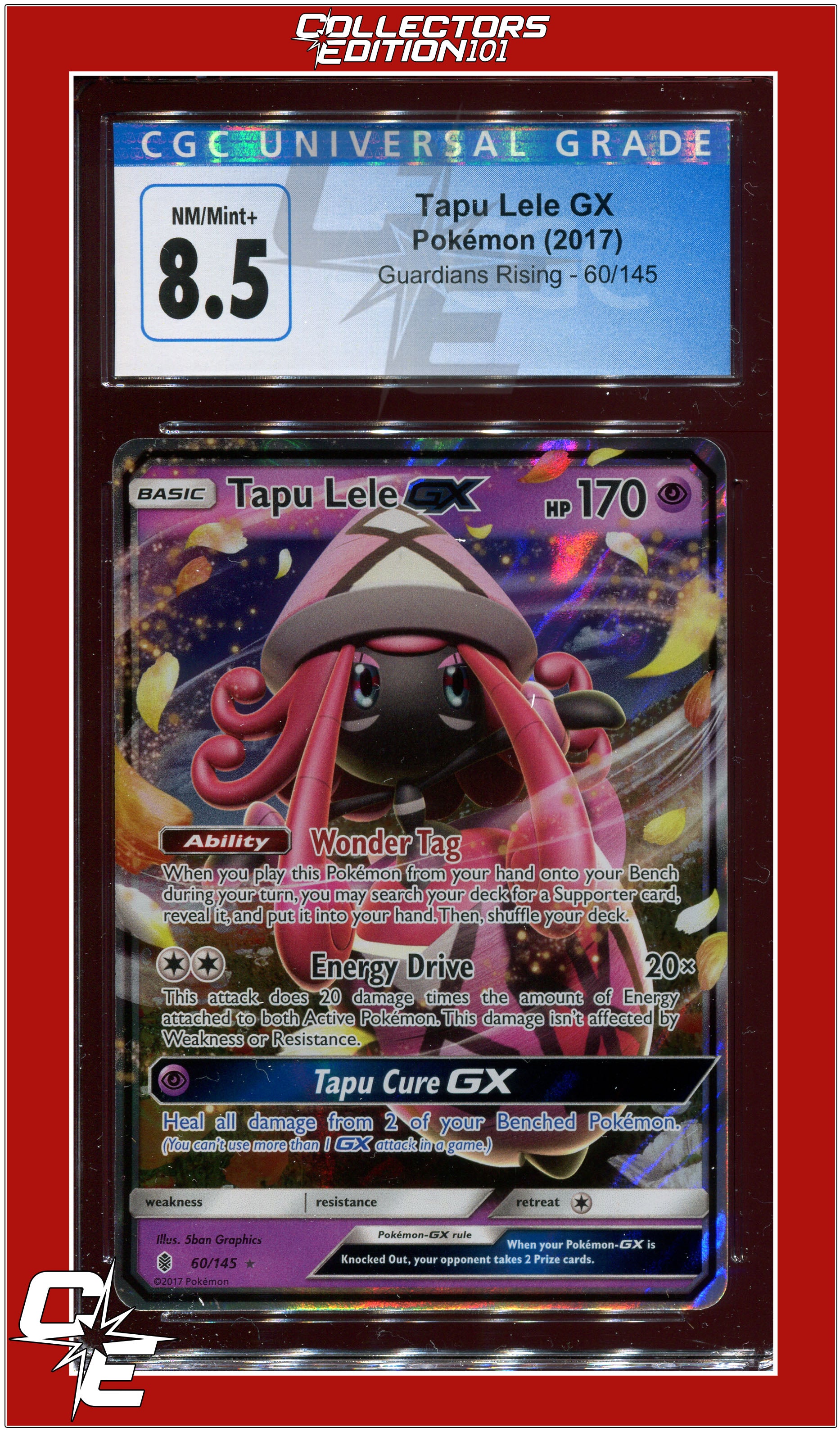 Guardians Rising 60 Tapu Lele GX CGC 8.5