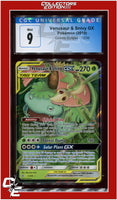 Cosmic Eclipse Venusaur & Snivy GX 1/236 CGC 9
