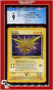 Fossil Zapdos 30/62 CGC 9