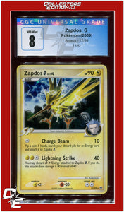 Arceus Zapdos G Holo 12/99 CGC 8