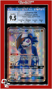 Hidden Fates SV66 Lycanroc GX CGC 9.5 - Subgrades