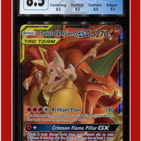 Cosmic Eclipse Charizard & Braixen GX 22/236 CGC 8.5 - Subgrades